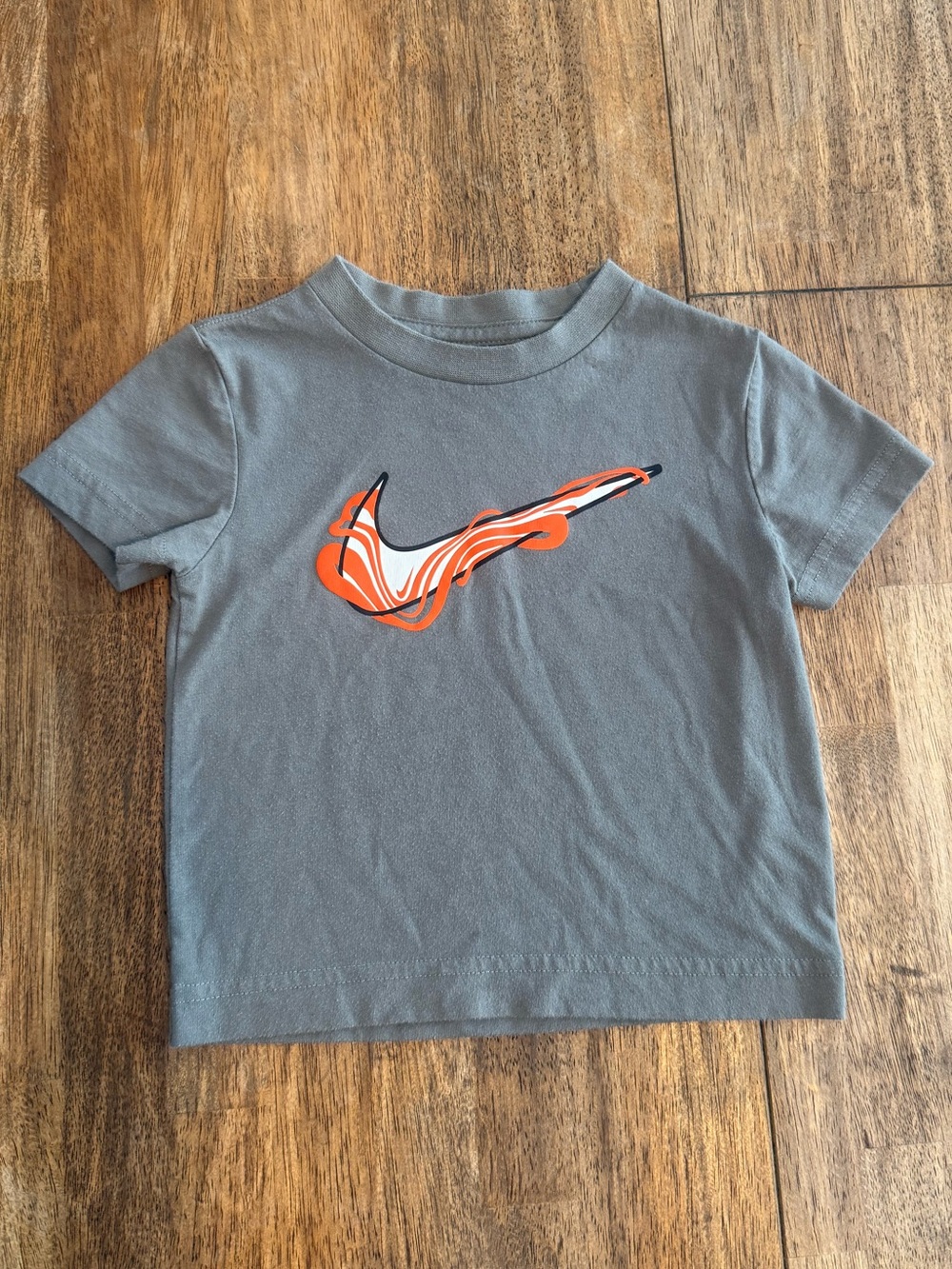 Nike Graphic Tee Gray & Orange Boys 2T